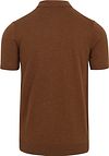 No Excess Knitted Polo Shirt Brown Product / Achterkant
