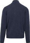 Gant Halfzip Wool Sweater Logo Melange Navy Product / Achterkant