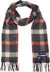 Geeigneter Herrenschal Kariert Merino Rot Grau SCARV-STBL-AW24-04 kaufen | Suitable