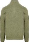 Suitable Half Zip Pullover Lambswool Light Green Product / Achterkant