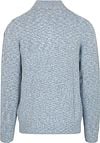 NZA Trui Half Zip Thames Milton Slub Blauw Product / Achterkant