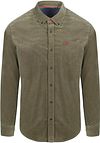 NZA Chemise Omar Fine Corduroy Vert Olive 24HN504-1734 commander en ligne | Suitable