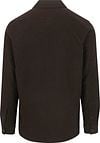 Profuomo Overshirt Moleskin Dark Brown Product / Achterkant