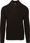 Profuomo Half Zip Pullover Structure Bruin kopen | Suitable