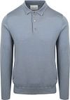Profuomo Longsleeve Polo Laine Merino Bleu PPWJ30002I-M commander en ligne | Suitable