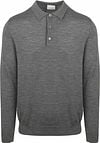 Profuomo Longsleeve Polo Shirt Merino Wool Grey order online | PPWJ30002E-C | Suitable Lithuania