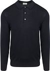 Profuomo Longsleeve Polo Shirt Merino Wool Navy PPWJ30002H-P order online | Suitable