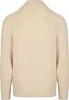 Profuomo Half Zip Pullover Structure Beige Product / Achterkant
