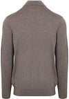 Profuomo Half Zip Pullover Merinowol Taupe