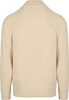 Profuomo Half Zip Pullover Structure Beige Product / Achterkant