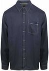Scotch and Soda Shirt Solid Tencel Navy order online | 178710-401 | Suitable Spain