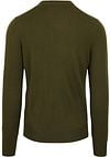 Suitable Merino Pullover V-Neck Olive Green Product / Achterkant
