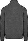 Suitable Half Zip Trui Lamswol Antraciet Product / Achterkant