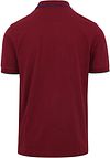 Sun68 Polo Shirt Small Stripe Bordeaux Product / Achterkant