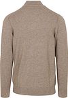 Profuomo Cardigan Merino Wool Taupe Product / Achterkant