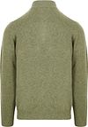 Suitable Pull Demi-Zip Laine D'agneau Vert Clair Product / Achterkant