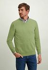 State Of Art Sweater V-Neck Green Model / Voorkant