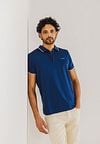 State of Art Poloshirt Jersey Navy Model / Voorkant