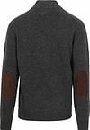 Barbour Trui Wol Patch Antraciet Product / Achterkant
