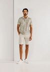 State of Art Poloshirt Faded Leaf Beige Model / Voorkant