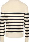 Tommy Hilfiger Sweater Ink Stripes Beige Product / Achterkant