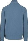 BOSS Trui Half Zip Kurano Blauw Product / Achterkant