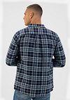 Dstrezzed Chenille Shirt Checks Navy Model / Achterkant