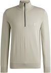 BOSS Kanobix Half Zip Trui Ecru 50527585-271 kopen | Suitable