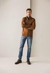 State Of Art Half Zip Pullover Hazelnut Braun Model / Voorkant