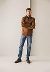 State Of Art Half Zip Pullover Hazelnut Brown Model / Voorkant