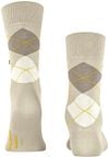 Burlington Manchester Socken Kariert Light Beige 4840 Product / Achterkant