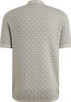 Cast Iron Half-Zip Polo Structure Ecru Product / Achterkant