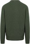 William Lockie Pullover Lambswool V-neck Rosemary Green Product / Achterkant