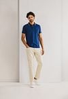 State of Art Poloshirt Jersey Navy Model / Voorkant