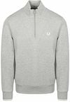 Fred Perry Half Zip Trui Melange Grijs M3574-420 kopen | Suitable