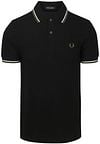  Fred Perry Polo Twin Tipped M3600 Zwart W54 M3600-W54 kopen | Suitable