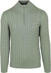 Gant Half-Zip Pullover Cable Groen 8050603-362 kopen | Suitable