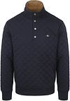 Gant Quilted Mocker Sweater Navy order online | Suitable