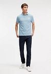 King Essentials The Rene Poloshirt Lichtblauw Model / Voorkant