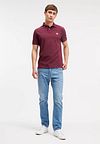 King Essentials The Rene Polo Shirt Burgundy Model / Voorkant