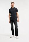 King Essentials The Rene Poloshirt Schwarz Model / Voorkant