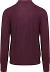 King Essentials The Robert Long Sleeve Polo Shirt Merino Burgundy Product / Achterkant