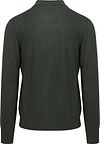 King Essentials The Robert Long Sleeve Poloshirt Merino Dunkelgrün Product / Achterkant
