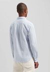 Dstrezzed Shirt Clay Seersucker Blue Stripe Model / Achterkant