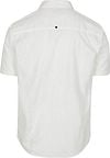No Excess Short Sleeve Overhemd Linen Blend Wit Product / Achterkant