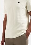 No-Excess T-Shirt Jacquard Ecru Model / Detail
