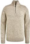 PME Legend Wolblend Half Zip Trui Ecru PKW2410314-910 order online | Suitable