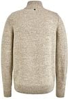 PME Legend Wolblend Half Zip Trui Ecru Product / Achterkant