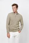 Profuomo Half Zip Pullover Luxury Beige Model / Voorkant