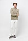 Profuomo Half Zip Pullover Luxury Beige Model / Voorkant